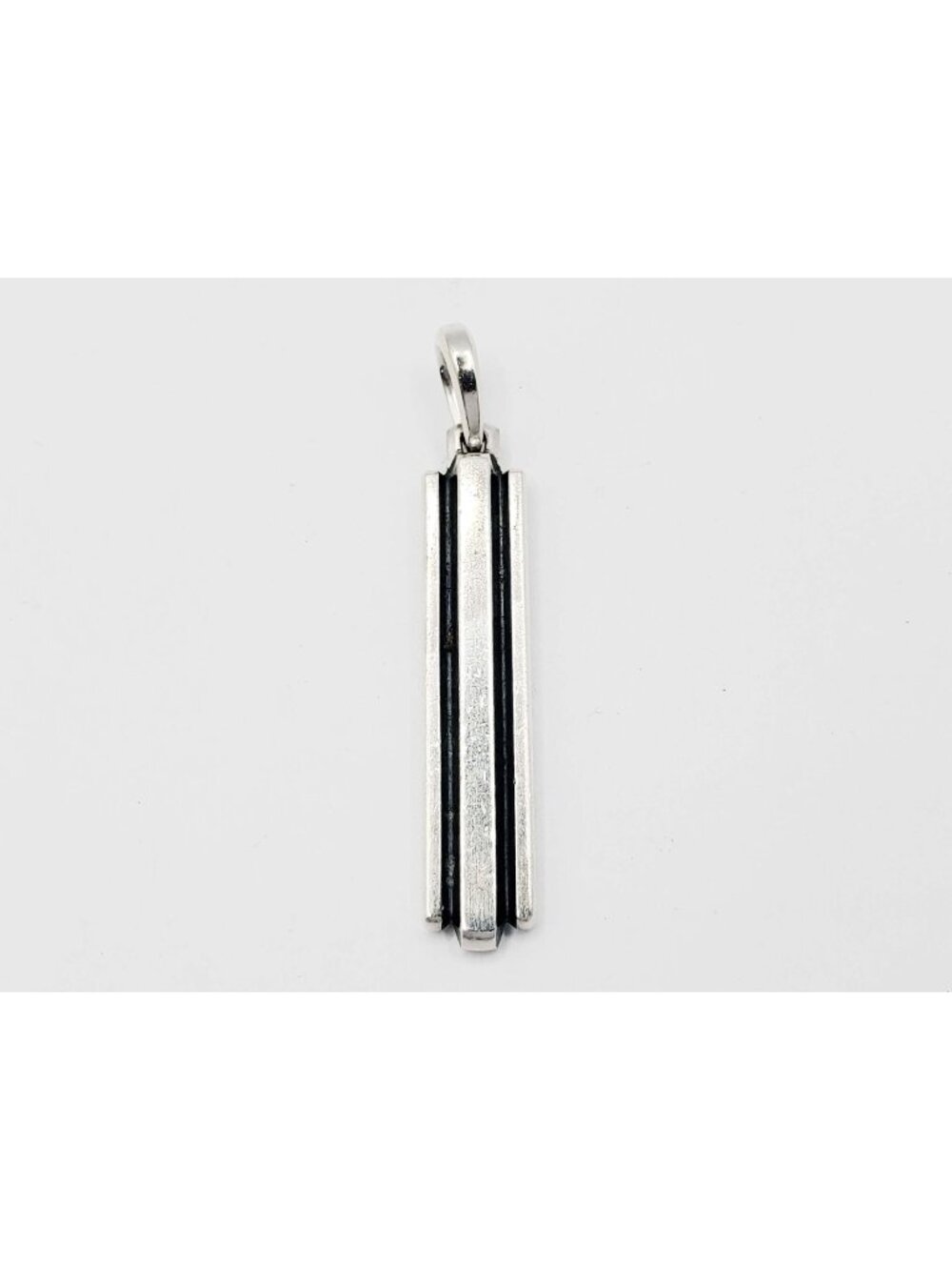 David Yurman Chevron Ingot Tag Sterling Silver
